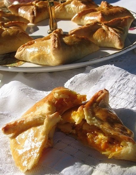 Chaussons de courge au fromage de chèvre