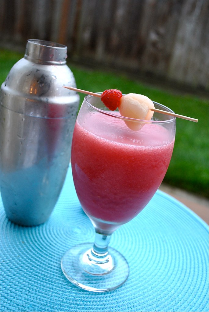 Cocktail de litchi à la rose