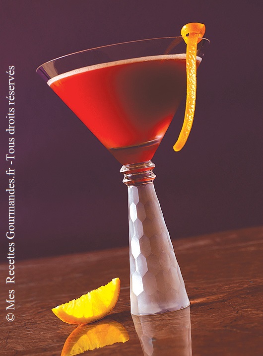 Cocktail framboise orange