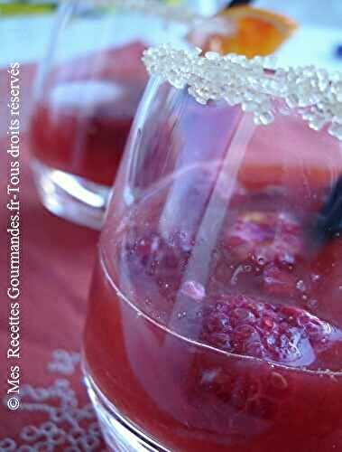 Cocktail orange sanguine et Amaretto