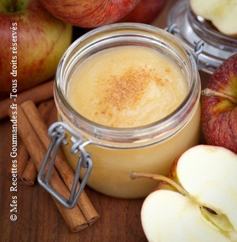 Compote de pomme à la cannelle et au calvados