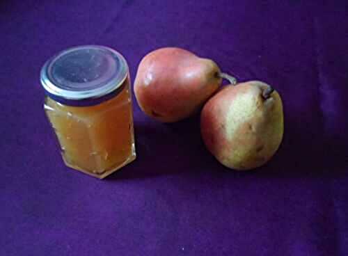 Confiture de poires au gingembre