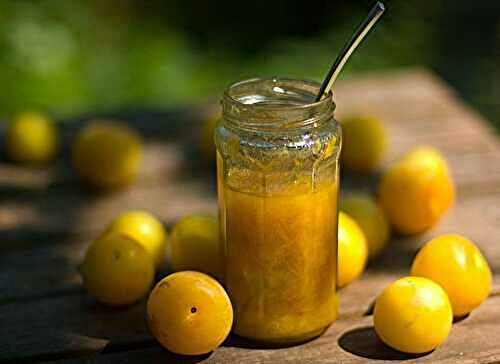 Confiture de prunes jaune