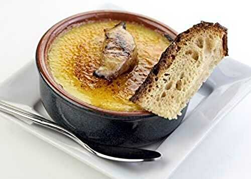 Crème brûlée de foie gras et figues