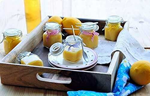 Crème citron avec sucre vanillé