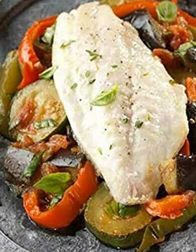 Filets poisson blanc a la  ratatouille