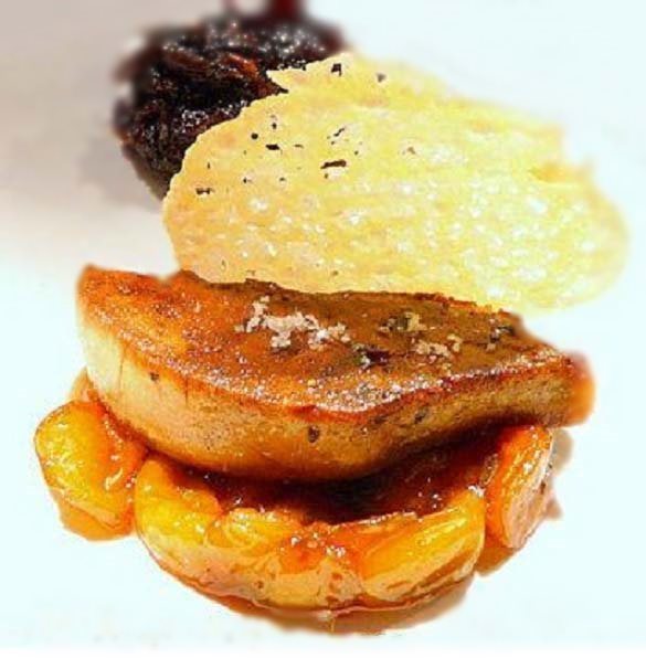 Foie gras poêlé aux pêches