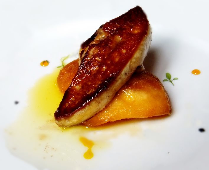 Foie gras poêle aux pommes aux épices