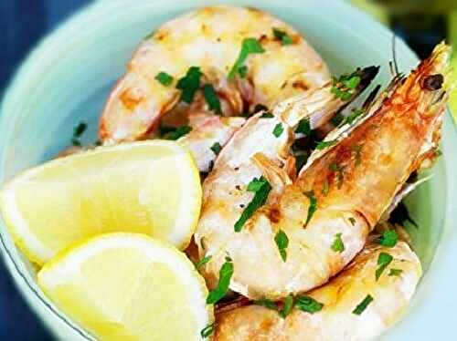 Gambas au gingembre et au citron