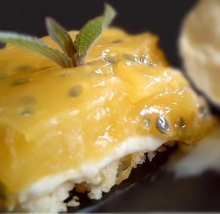 Gâteau Glacé aux Fruits de la Passion et glace Vanille