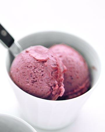 Glace à la framboise