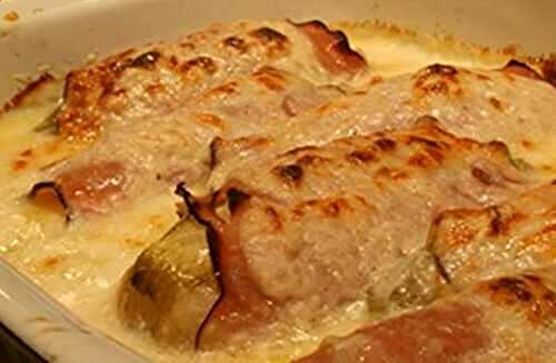 Gratin d'Endives ou (Chicon) au jambon