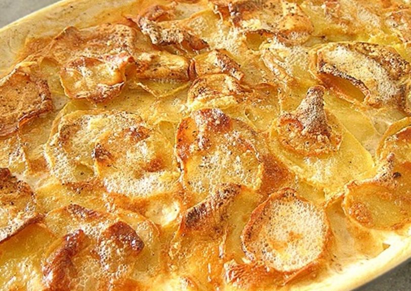 Gratin lardons et oignons