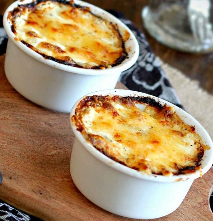 Gratins de légumes au foie gras