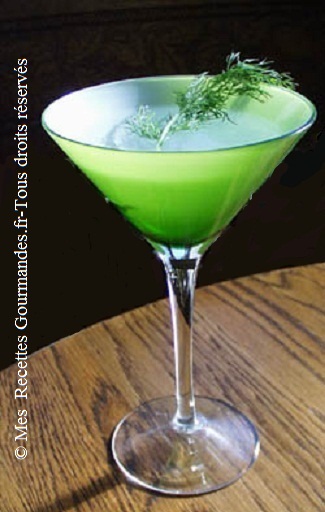 Green Alien Martini