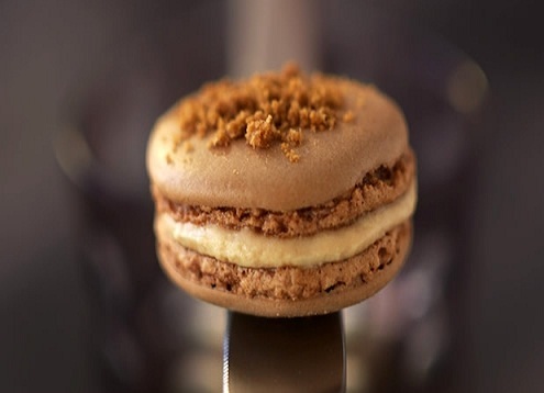 Macarons au foie gras et pain d'épices