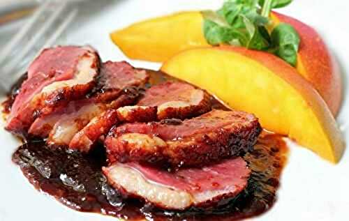 Magret de canard aux mangues