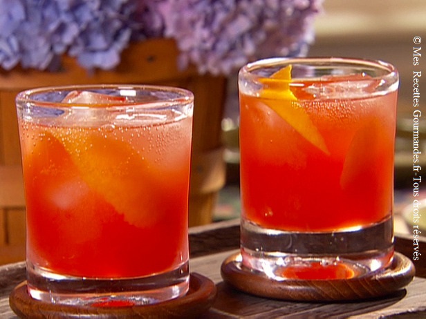 Martini campari au fraise