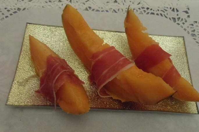 Melon au jambon cru