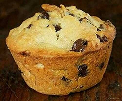 Muffins aux bananes et pépites de chocolat