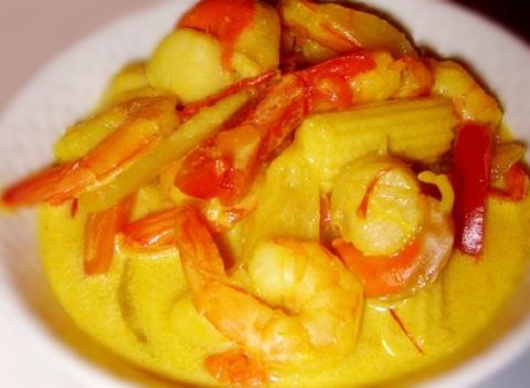 Noix de Saint Jacques a la crème au piment d’Espelette