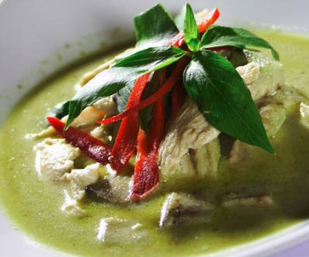 Poulet Curry Vert