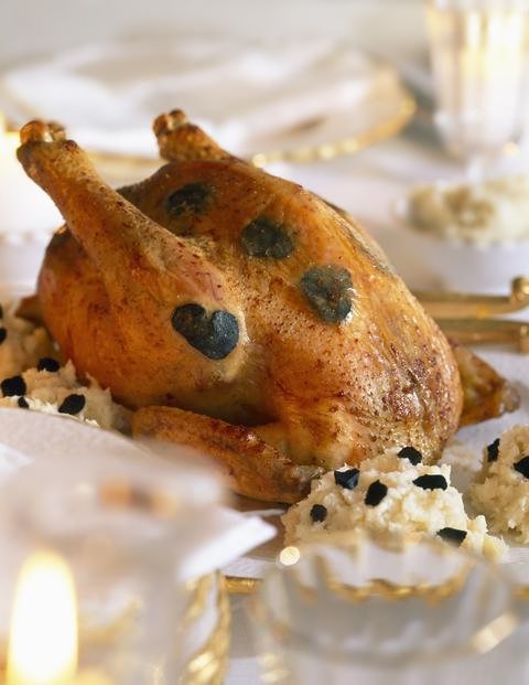 Poulet de Bresse truffé