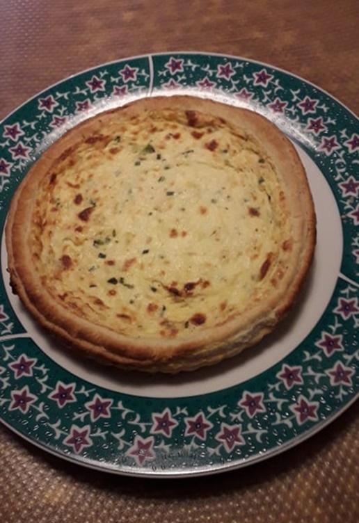 Quiche au poisson et poireaux