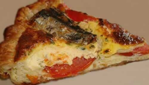 Quiche aux sardines et tomates