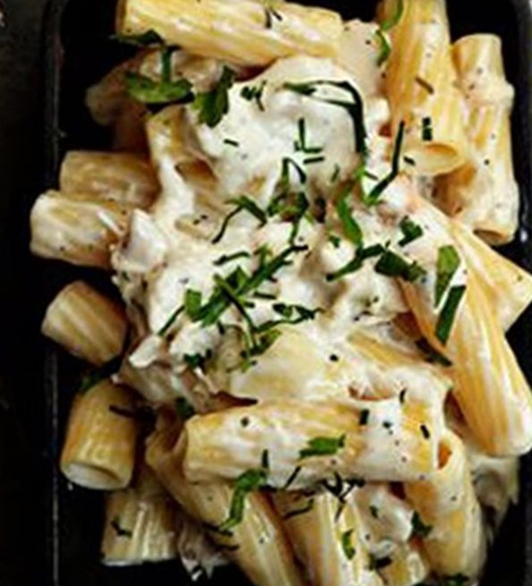 Rigatoni au gorgonzola et poulet