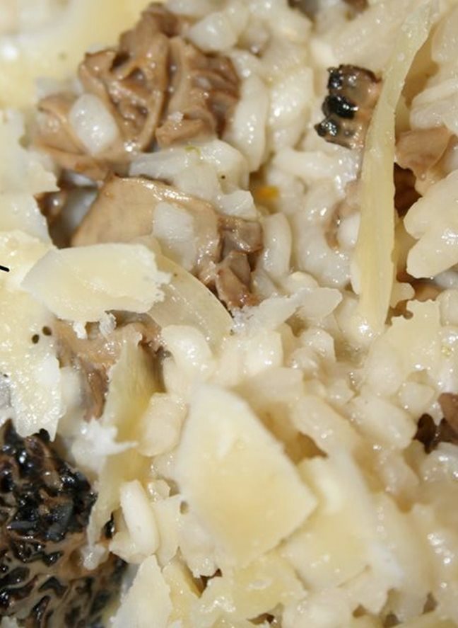 Risotto aux morilles et parmesan