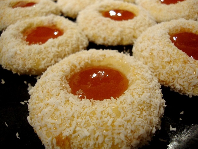 Sables a la confiture et noix de coco