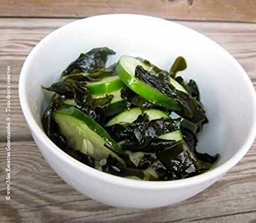 Salade d'Algue wakame Crues et Concombre