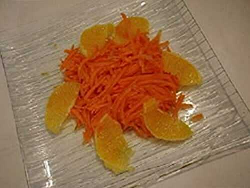 Salade de carottes à l'orange