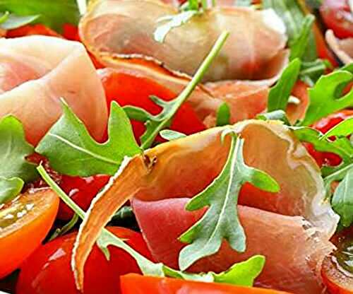 Salade de roquette, tomates cerise et Prosciutto,Natura,