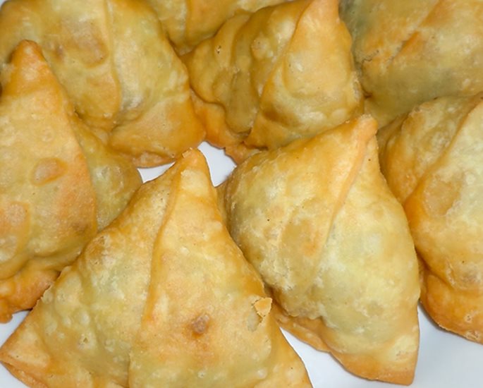 Samosas de papadum