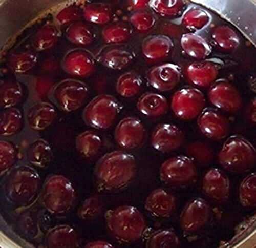 Sauce aux cerises, version avec macération