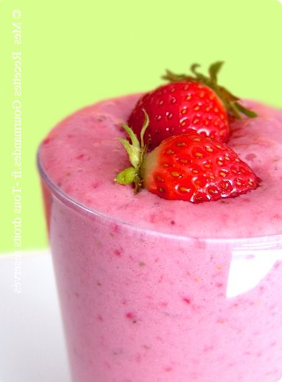 Smoothie à la fraise