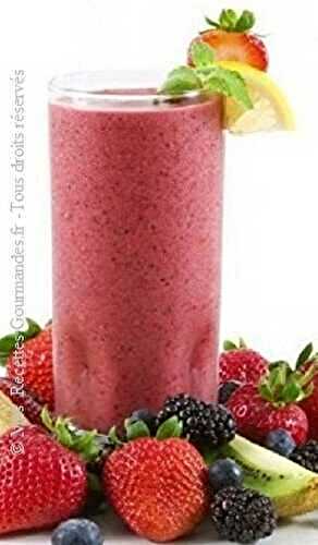 Smoothie au yogourt ,Fruits rouges /Banane