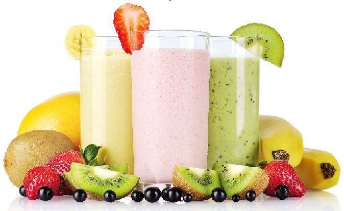 Smoothies aux fruits et légumes