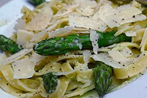 Tagliatelle sauce aux asperges