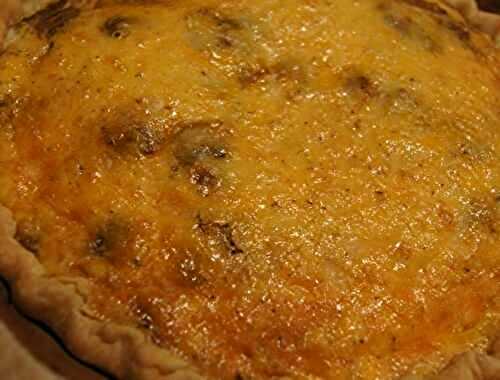 Tarte aux champignons et lardons