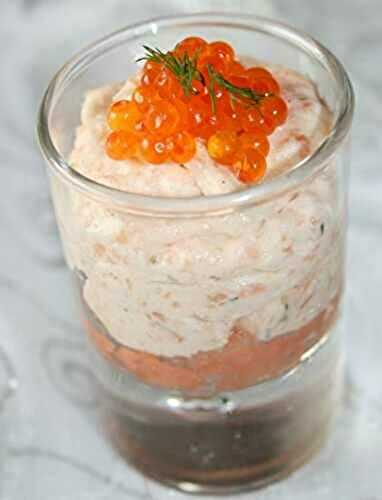 Verrine de Crème de saumon à l'aneth