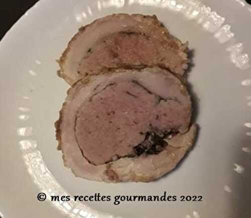 Rouleau de porc aux épinards