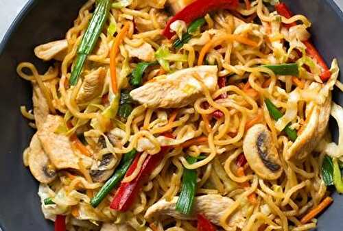 Nouilles  au poulet sauce yakisoba