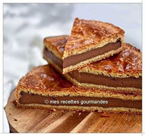 Galette des rois chocolat, mandarine  et crème d’amande