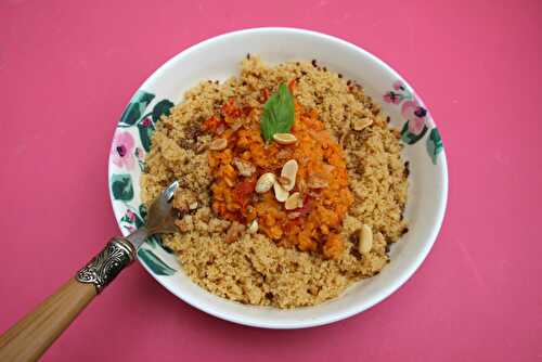 Lentilles corail au lait de coco et tomates