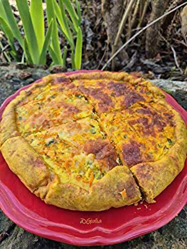 Quiche aux carottes râpées et scamorza