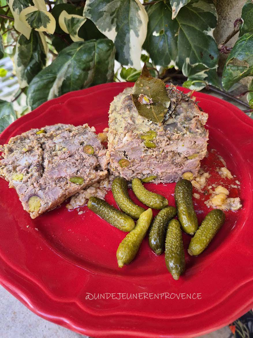 Terrine de porc pistaches cognac