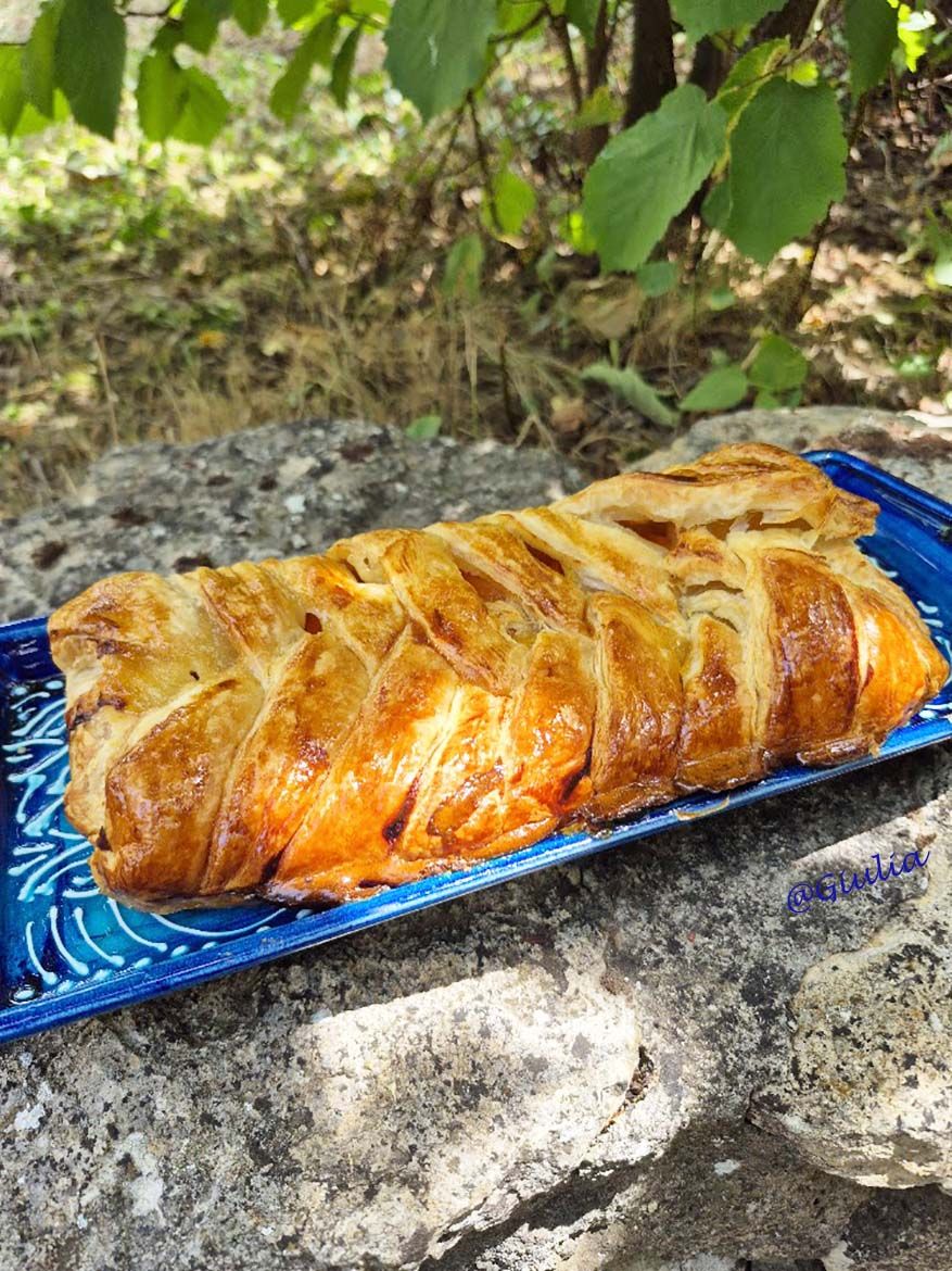 Tresse feuilletée aux abricots 